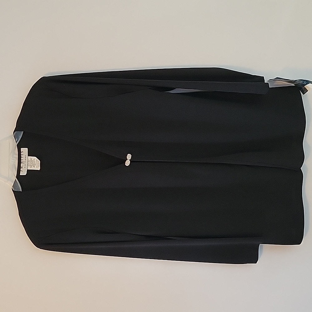 Vintage J.R. Nites by Caliendo Black Cardigan. Size 14